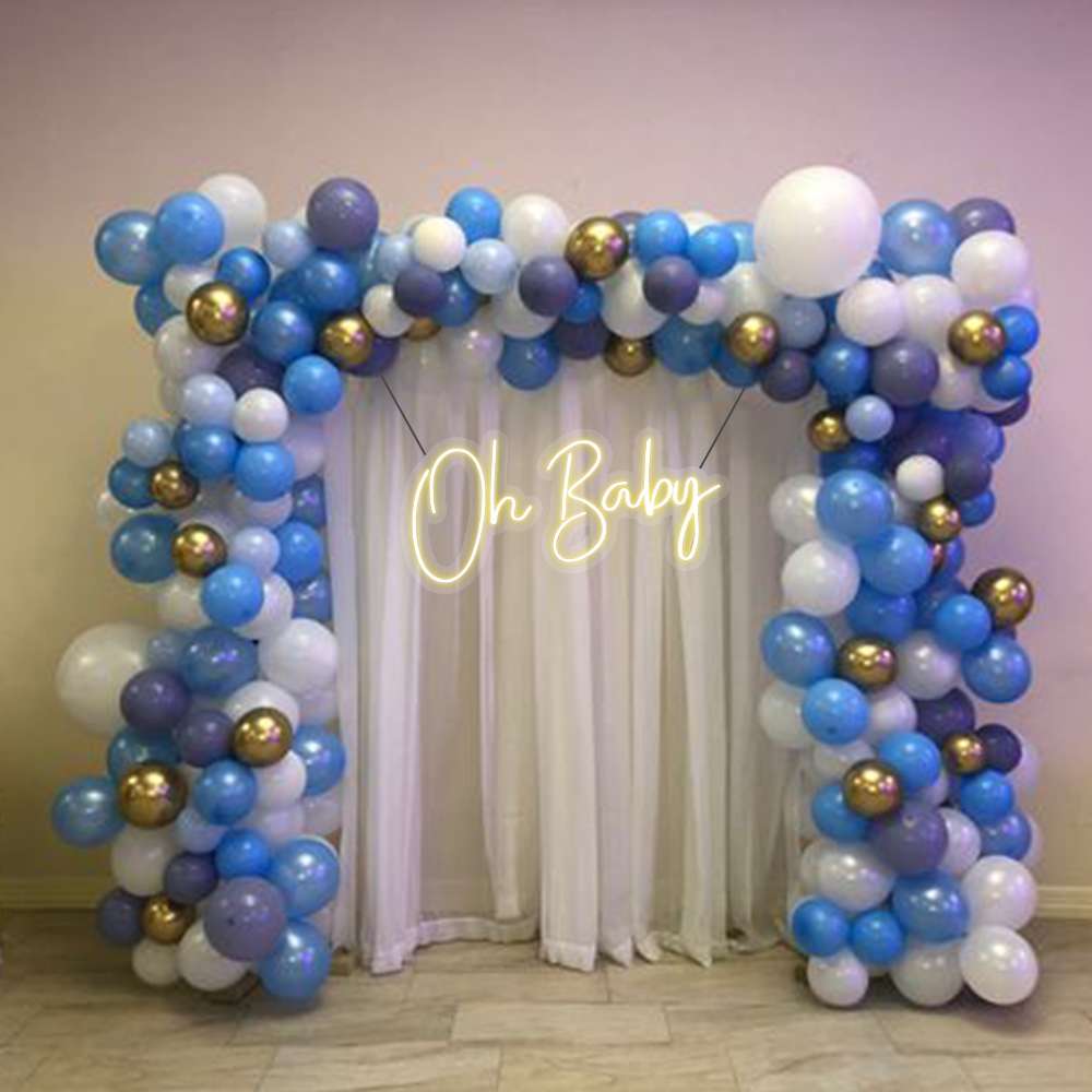 oh baby shower decoration